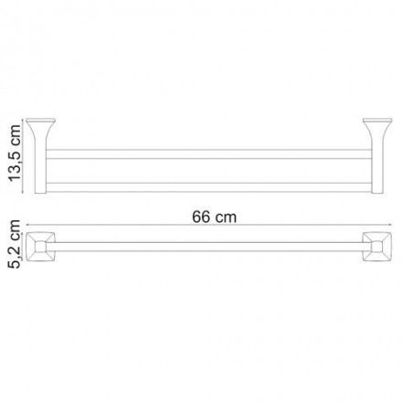 Wasserkraft Wern К-2540 Штанга для полотенец двойная