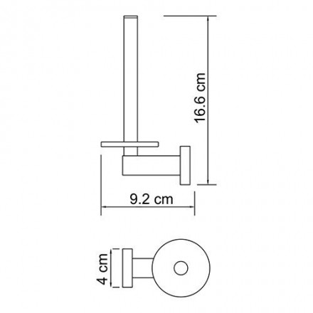 Wasserkraft Lippe K-6597 Держатель туалетной бумаги вертикальный