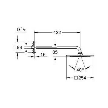 Grohe Rainshower F-Series 26259000 Верхний душ