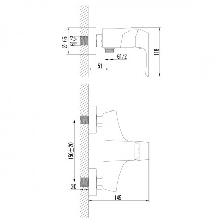 Lemark Unit LM4503C смеситель для душа