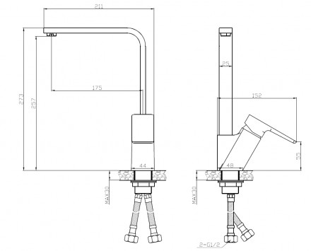ESKO Berlin BR 519 Смеситель для кухни