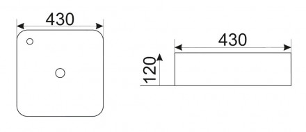 CeramaLux MNC597 раковина 50