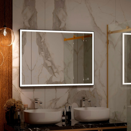 Континент Solid Black standart 1000x800 зеркало