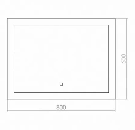 Azario Норма ФР-00001040 Зеркало c подсветкой и диммером 800х600