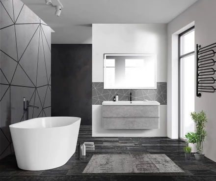 BelBagno ALBANO-CER-1050-2C-SO-PS тумба с раковиной подвесная