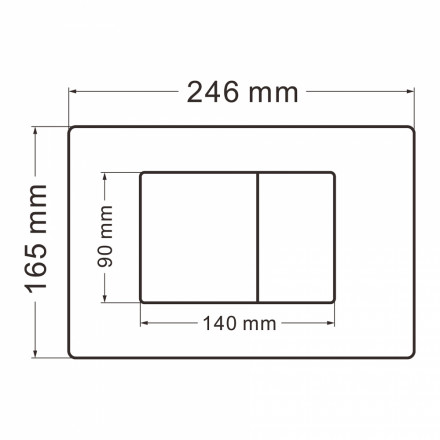 Abber AC0120MMG клавиша смыва