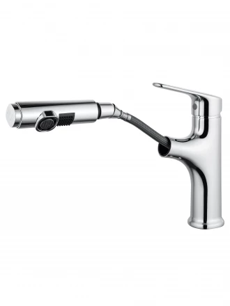 Wonzon &amp; Woghand WW-AE4151-CR Смеситель для раковины с выдвижным изливом хром