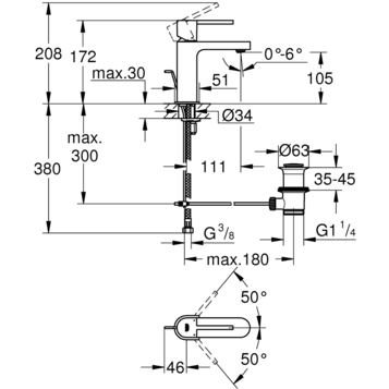 Grohe Plus 32612003 смеситель для раковины