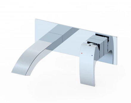 Wonzon &amp; Woghand Fit WW-88869009-CR Смеситель для раковины встраиваемый черный матовый
