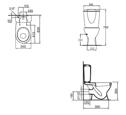 Ideal Standard Eurovit W908701 Напольный унитаз