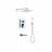 AQUATEK ЛИРА AQ1473CR set 4 в 1 душевой комплект