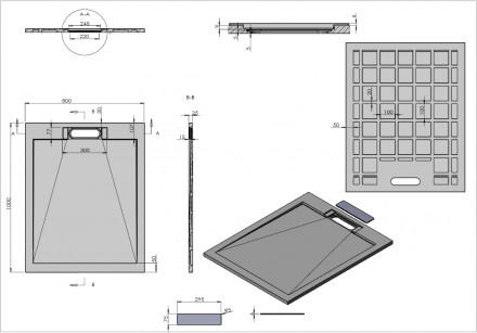 Vincea H25 VST-4SRL8010A поддон для душа из искусственного камня