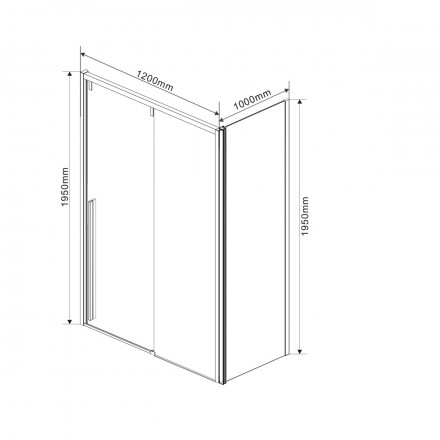 Vincea Lugano VSR-1L1012CL-1 душевой уголок