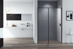Cezares URBAN-B-12-150-C-NERO Душевая дверь стекло прозрачное