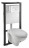 Vitra Normus 9773B003-7201 Унитаз подвесной в комплекте с инсталляцией (клавиша белая)