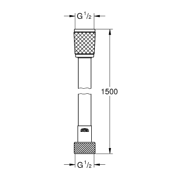 Grohe Relexaflex 45973001 Душевой шланг пластиковый
