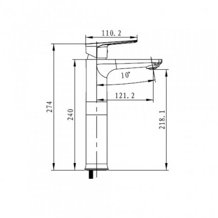 KAISER Atrio 60033 Chrome/White Смеситель для раковины
