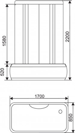 Arcus AS-126 Душевая кабина 170x85