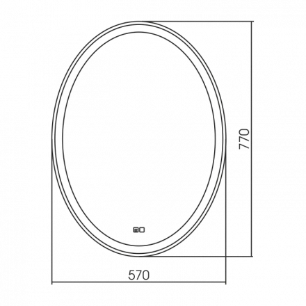 Azario Италия ФР-00001055 Зеркало 570х770
