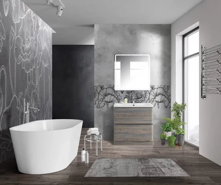 BelBagno ALBANO-700-2C-SO-RR тумба с раковиной подвесная