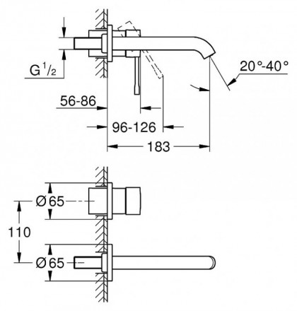 Grohe Essence New 19408AL1 смеситель для раковины