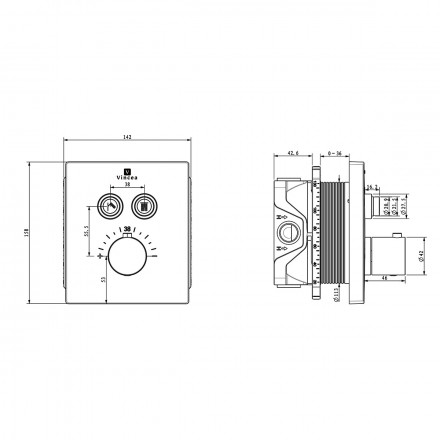 Vincea Inspire VSFW-3I21T1CH Душевой комплект