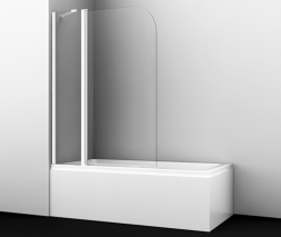 Wasserkraft Liene 35P02-110WHITE Fixed Стеклянная шторка для ванны (распашная)