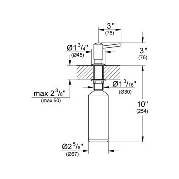 Grohe Contemporary 40536000 Дозатор для жидкого мыла с держателем
