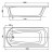 Vagnerplast Ebone 170x75 акриловая ванна