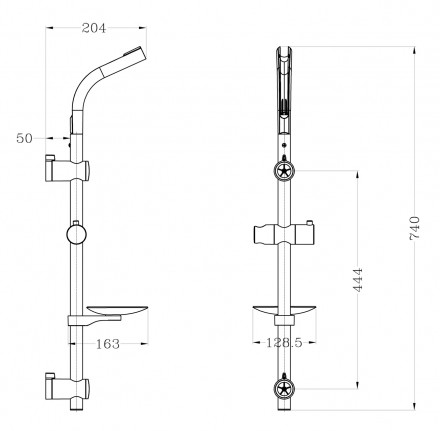 Lemark LM8071C Стойка для душа