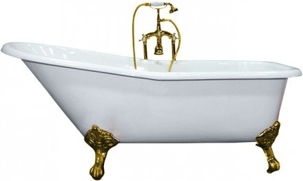 Elegansa Schale gold Чугунная ванна 170x75