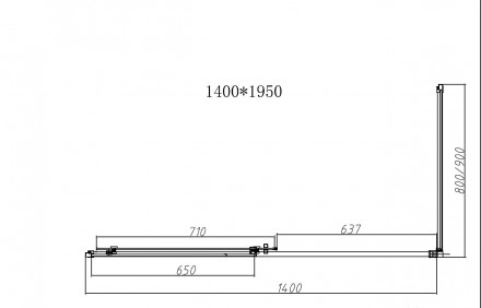 Vincea Slim-N VSR-4SN9014CLB душевой уголок