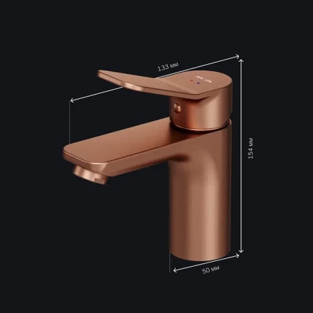 AM.PM X-Joy F85A02144 Смеситель для раковины розовое золото