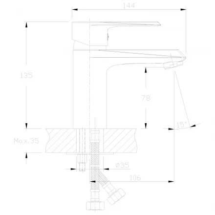 Rossinka RS28 RS28-11 Смеситель для раковины