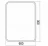 Azario Стив LED-00002812 Зеркало c подсветкой и диммером 680х800