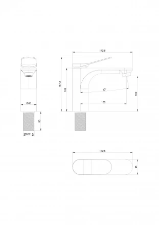 Wonzon &amp; Woghand WW-A40482-CR Смеситель для раковины хром