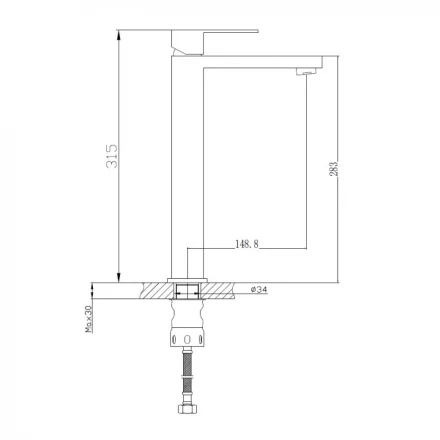 Haiba HB11803-7 Смеситель для раковины