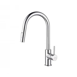 AQUATEK ЕВРОПА AQ1384CR cмеcитель для кухни c вытяжным изливом 2 jet