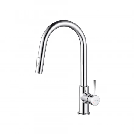 AQUATEK ЕВРОПА AQ1384CR cмеcитель для кухни c вытяжным изливом 2 jet