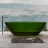 ABBER Kristall AT9702Emerald прозрачная ванна