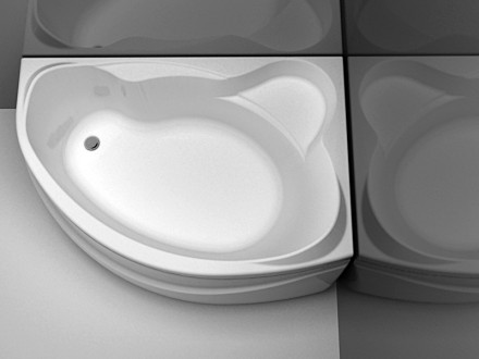 Aquanet Jamaica 160x100 правая акриловая ванна без гидромассажа