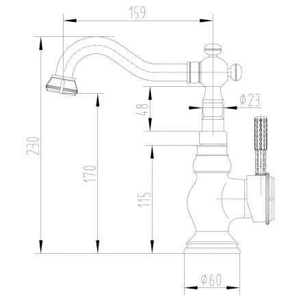 Lemark Jasmine LM6644B смеситель для раковины