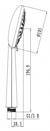 Lemark LM0616C Душевая лейка