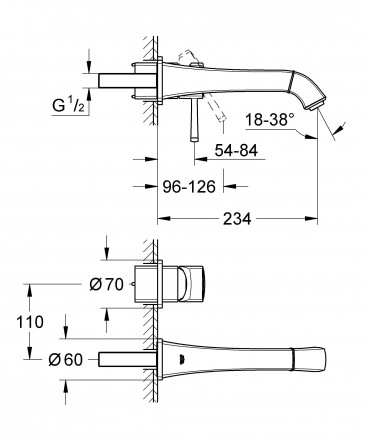 Grohe Grandera 19930000 смеситель для раковины
