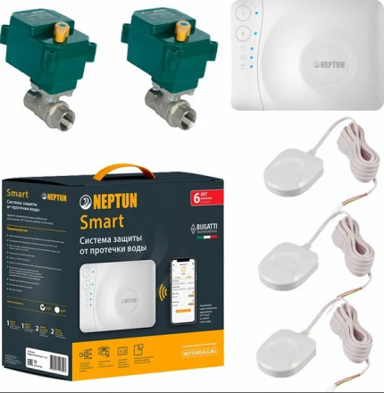 Neptun Bugatti Smart TUYA 3/4 Система защиты от протечек воды