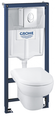 Grohe Solido 39191000 Комплект 4в1 инсталляция и унитаз