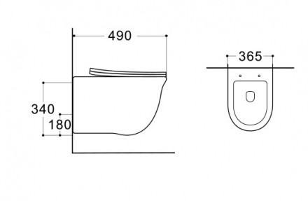 Aquatek Классик AQ1112T-00 Унитаз подвесной tornado с сиденьем Soft Close