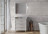 Kerama Marazzi Pompei 80 тумба напольная с ящиками, черная глянцевая
