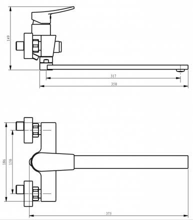 Savol SK-H3002 смеситель для ванны