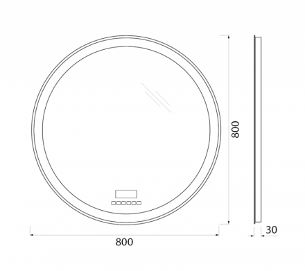 Belbagno SPC-RNG-700-LED-TCH-WARM Зеркало